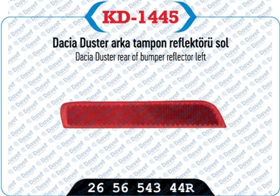 KAYA KD-1445 Dacia Duter Arka Tampon Reflektoru Sol